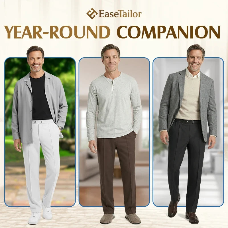 Flexible Straight Fit Smart Comfort Pants