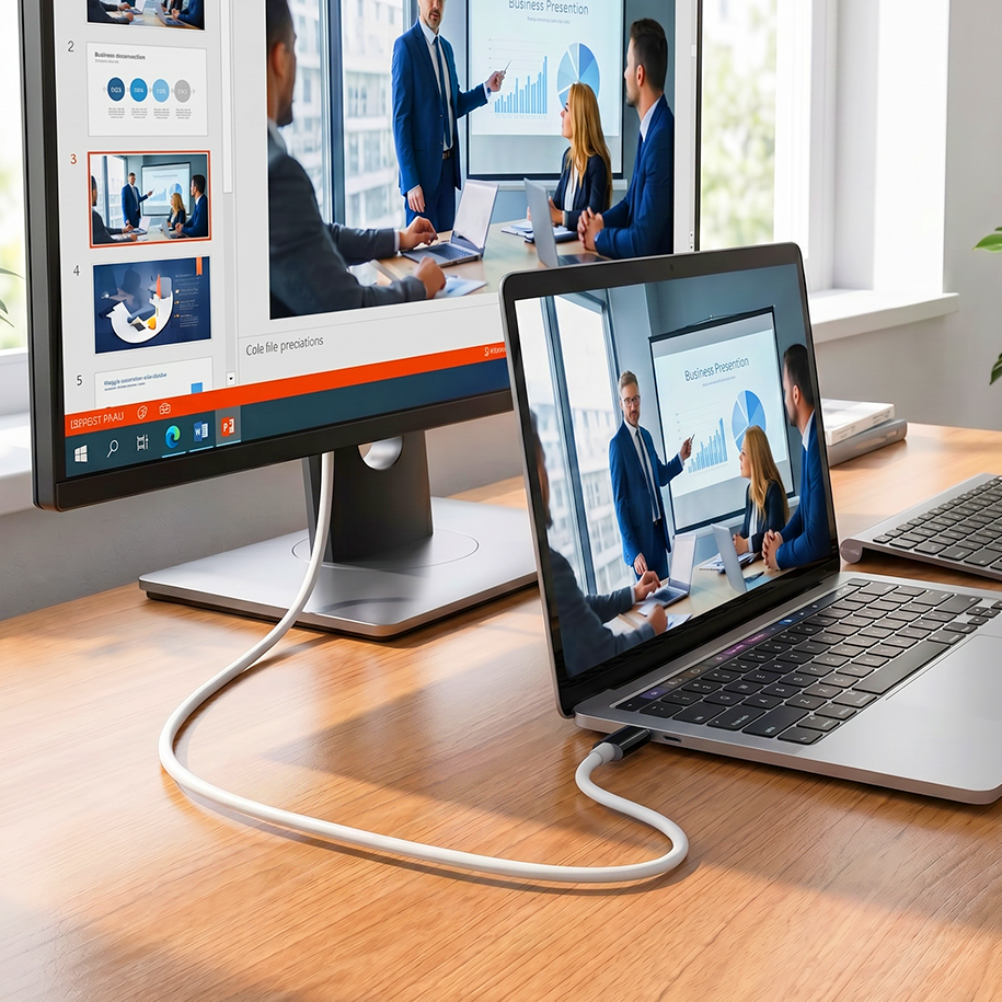 USB-C to HDMI Adapter Cable – Stream, Play and Charge Simultaneously – For Switch, Mobile and Tablet