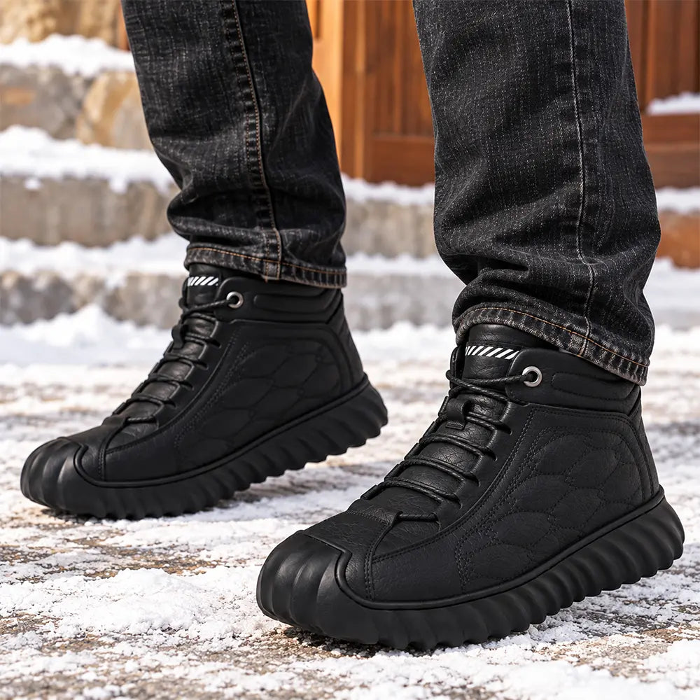 Men's Snow Boots with Leather Lining