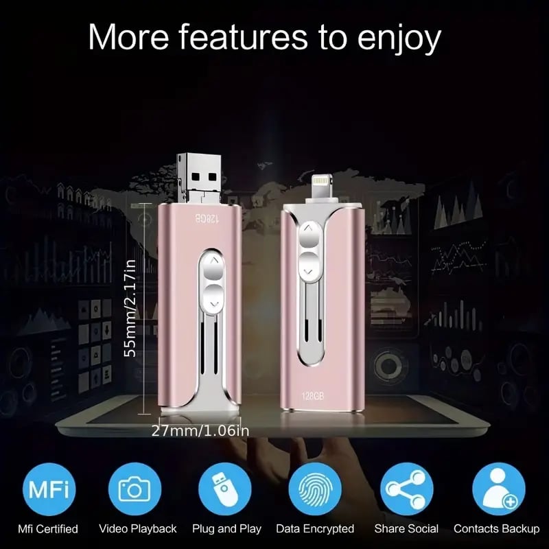 4-in-1 USB External Memory Storage