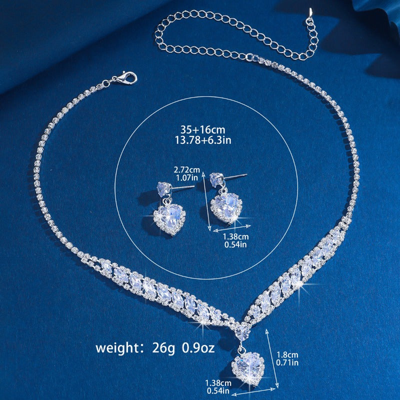 Sparkling Rhinestone Jewelry Set