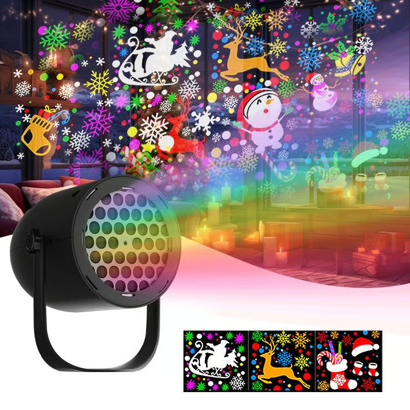 LED Christmas Projection Lamp – 16 Patterns