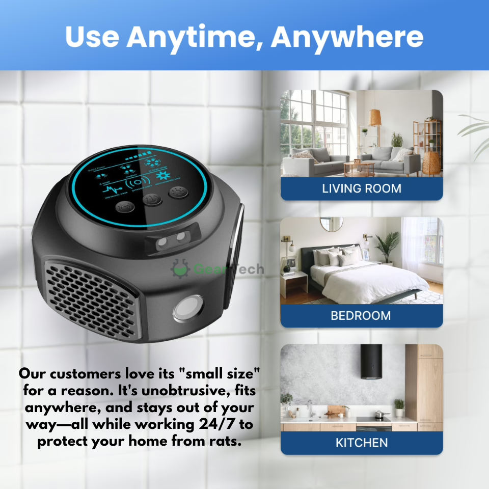 Plug-In Ultrasonic Rodent Repellent for Home & Garden