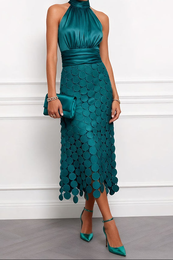 Celine Elegant Midi Wedding Dress For Fall