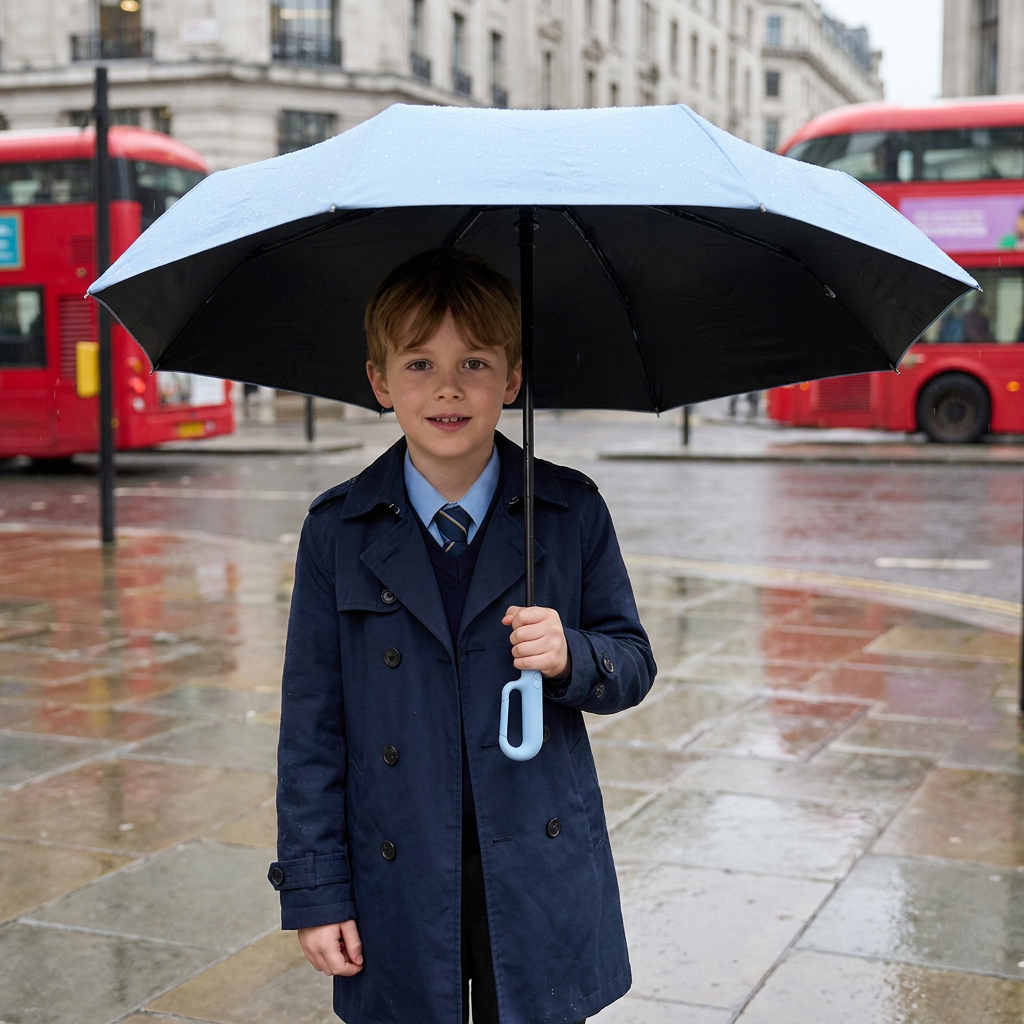 Premium Automatic Folding Umbrella for Sun & Rain β Compact & Windproof
