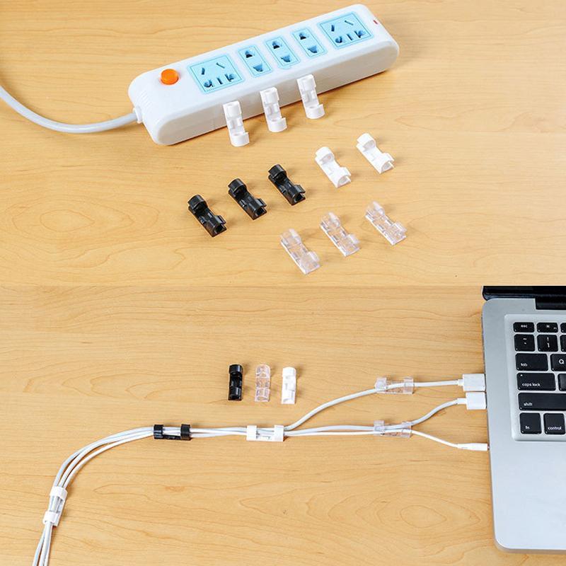 Self-Adhesive Simple Cable Organization Wire Clamps