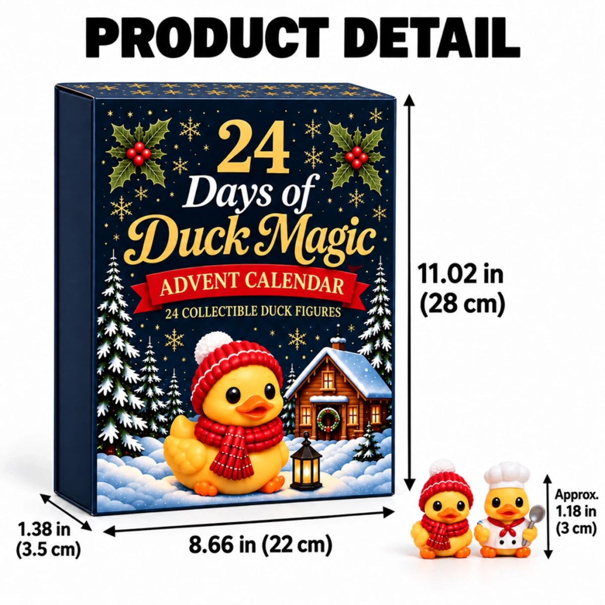 Christmas 24 Days of Duck Magic Collectible Figures - Advent Calendar