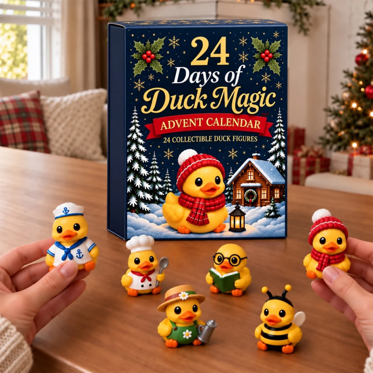 Christmas 24 Days of Duck Magic Collectible Figures - Advent Calendar