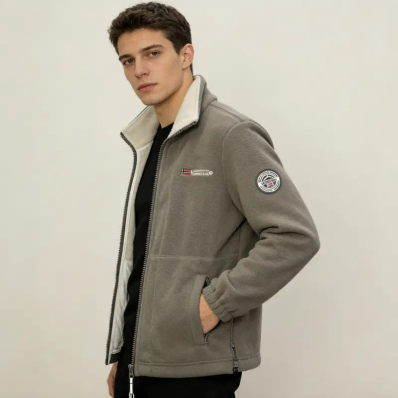Men's Thick Wool Coat with Plush Lining, Plus Size, Warm and Comfortable for Autumn and Winter