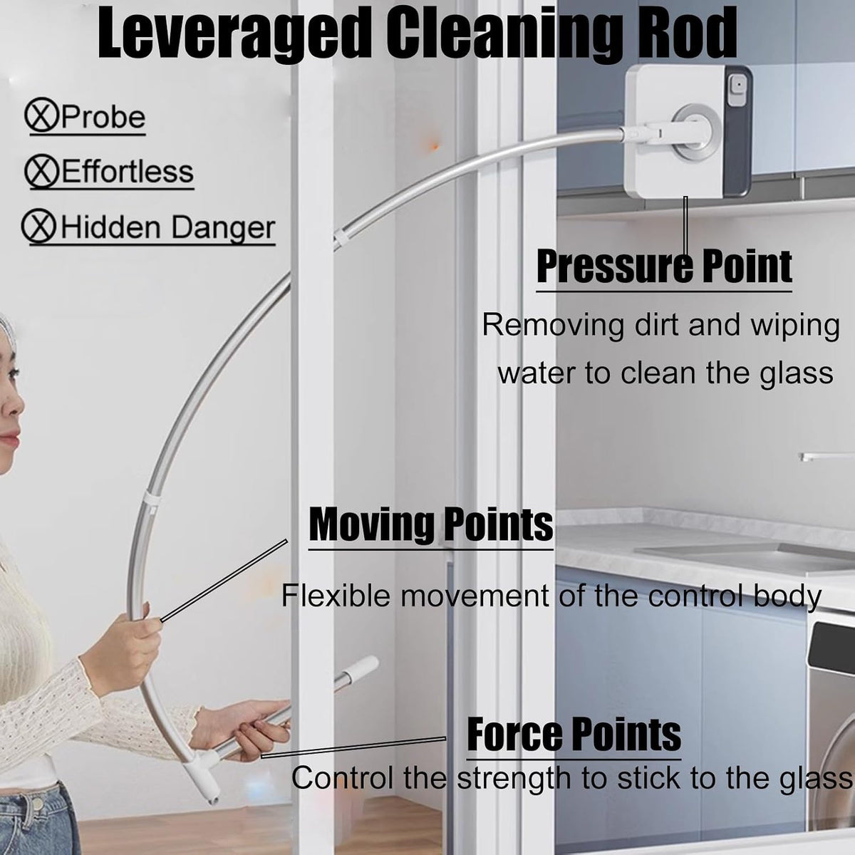 Dual Mode Extendable Window Cleaning Tool