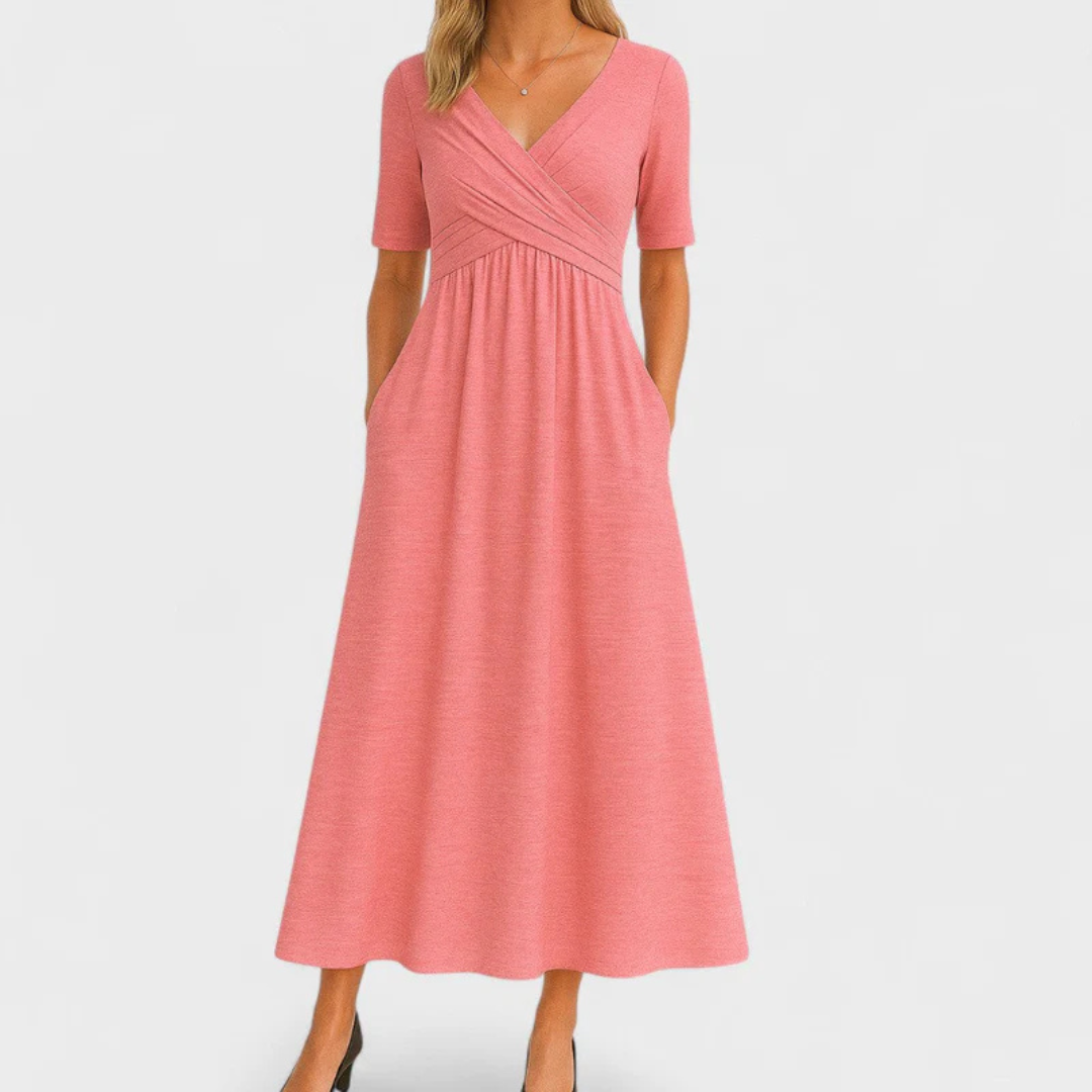 Elegant Dress with Tummy Coverage