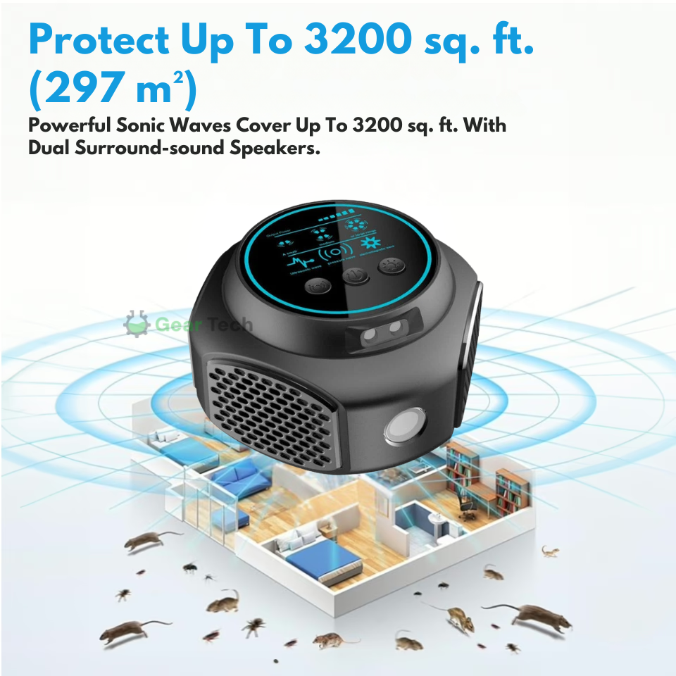 Plug-In Ultrasonic Rodent Repellent for Home & Garden
