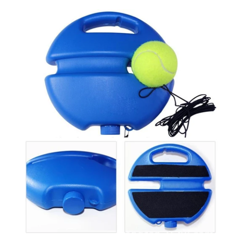 Tennis Trainer – Self-study tool, adjustable height & stable base – improves your swing and accuracy anywhere