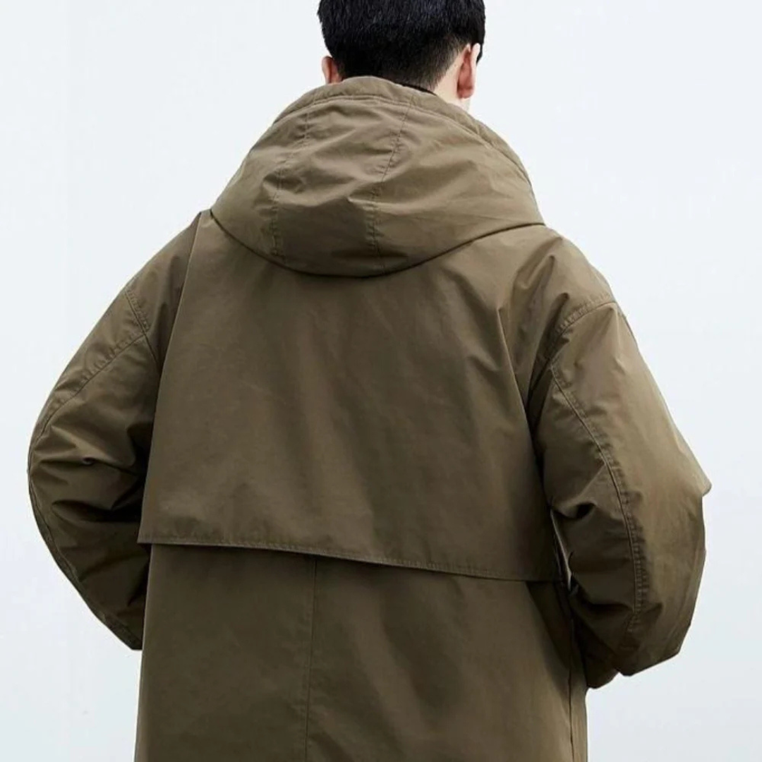 Windproof & Waterproof Autumn Jacket with Hood – StormGuard Coat