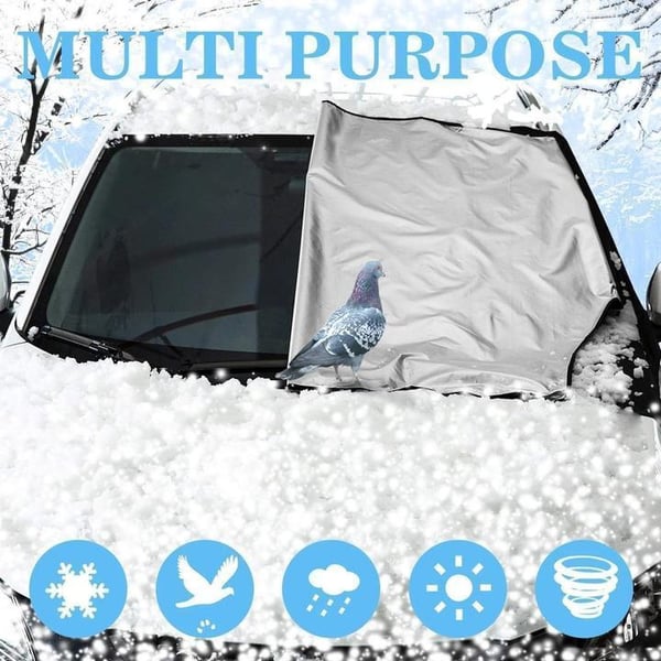 Windshield Anti-Snow & Anti-Frost Cover with Mirror Protection