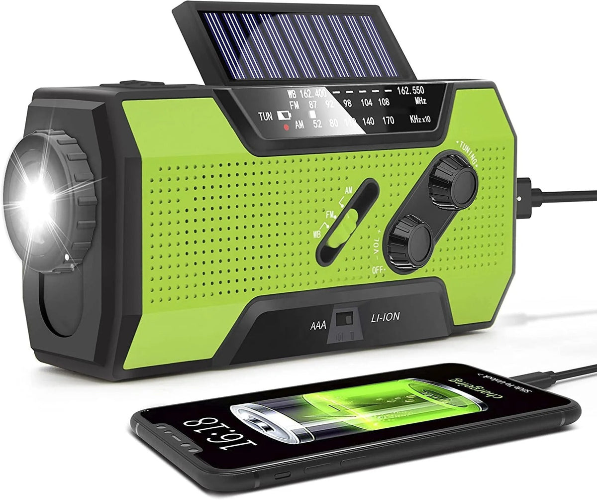 All-In-One Emergency Radio with 4000mAh Battery