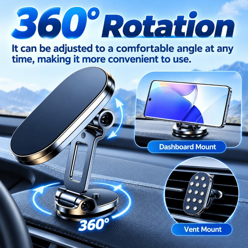 Foldable Zinc Alloy Phone Mount