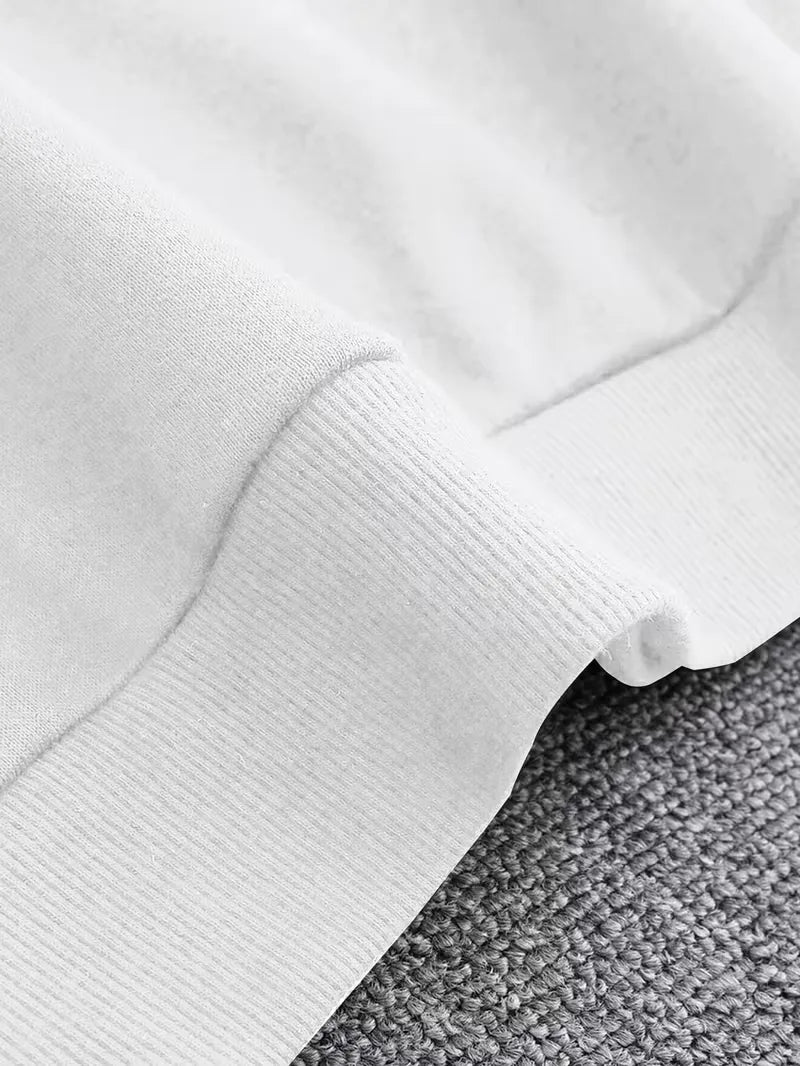 Sweatshirt with White Script Lettering