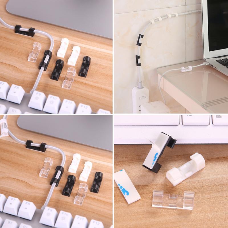 Self-Adhesive Simple Cable Organization Wire Clamps