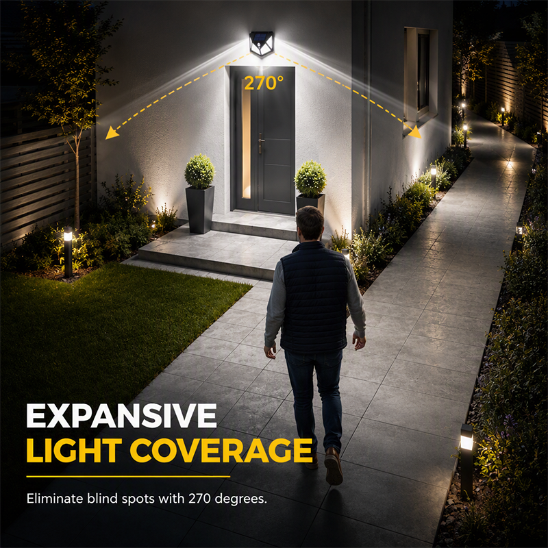 Motion Sensor Solar Lights β Bright Outdoor Lighting, Light Up Paths, Gardens & Driveways Automatically