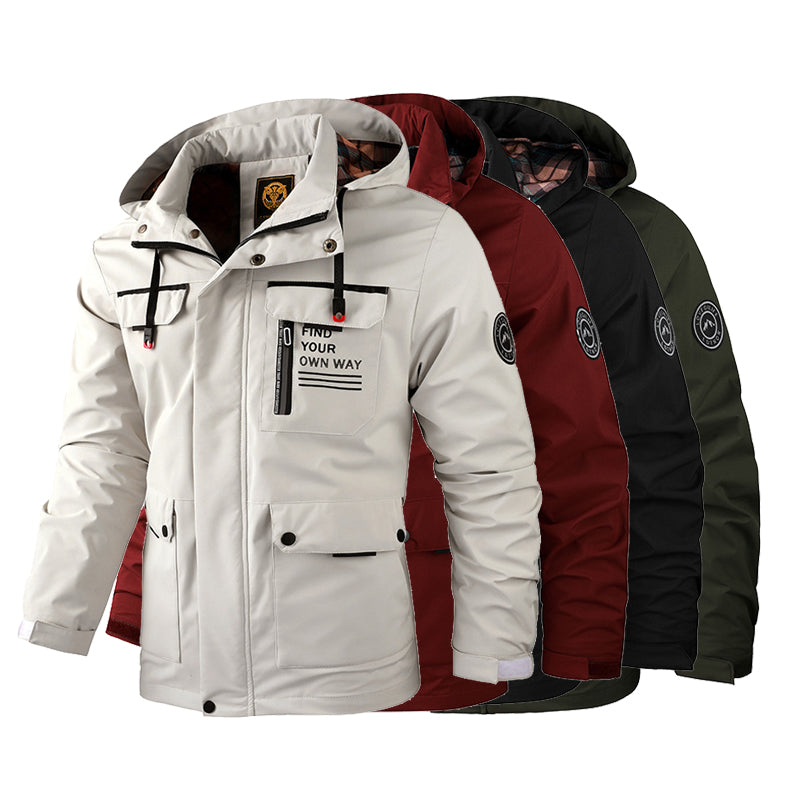 Autumn and Winter Men's Thick Warm Windproof and Waterproof Jacket