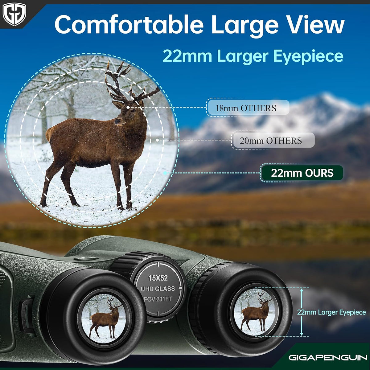 15X52 UHD Monocular with Smartphone Adapter