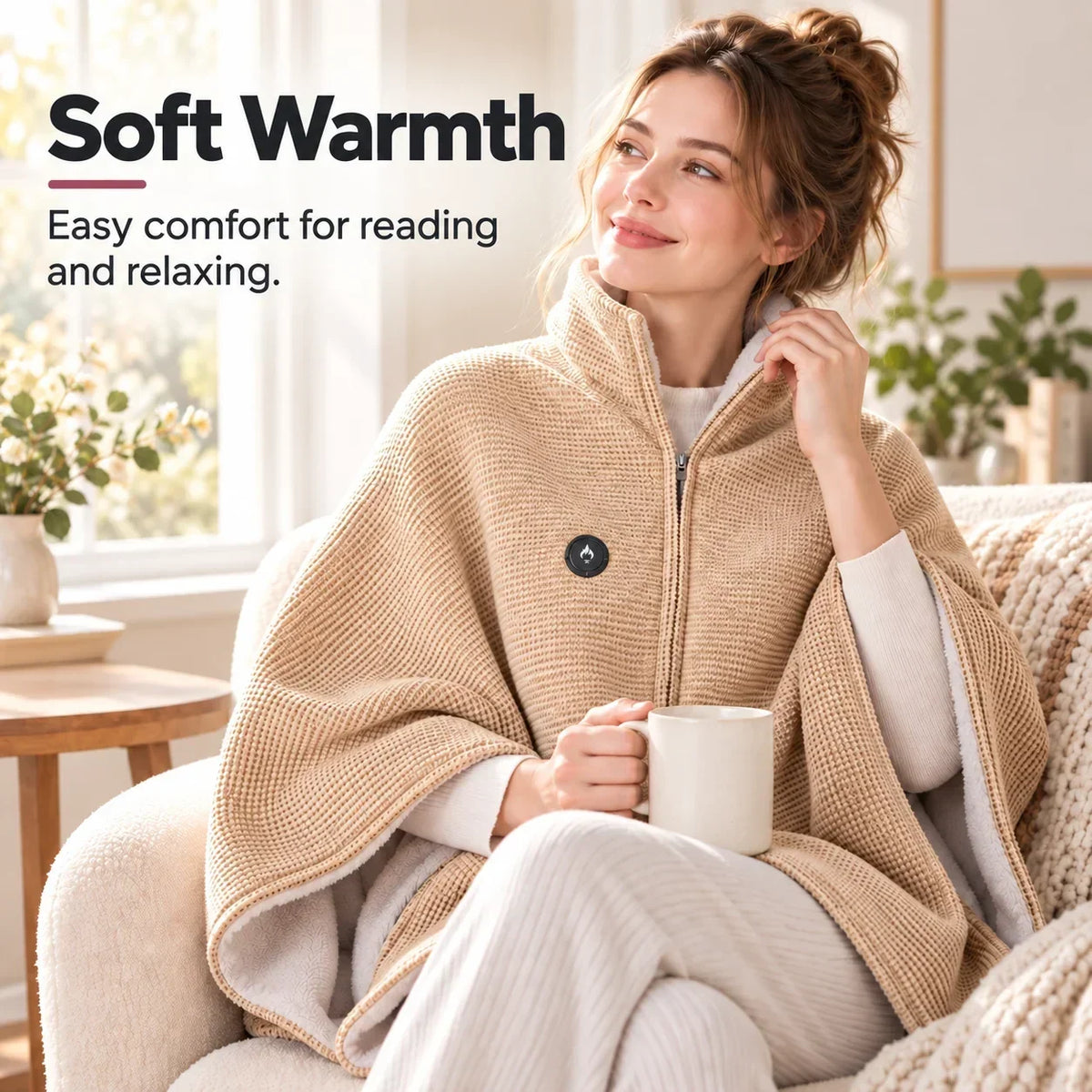 Portable Heated Blanket with USB and 3 Heat Settings