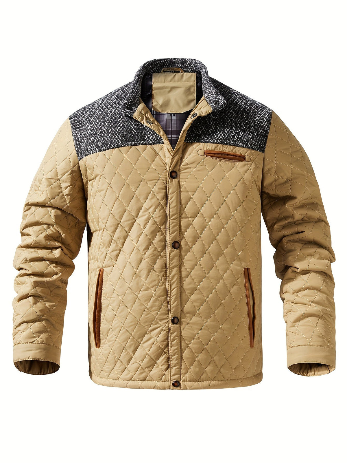 Gideon Quilted Stand-Collar Jacket
