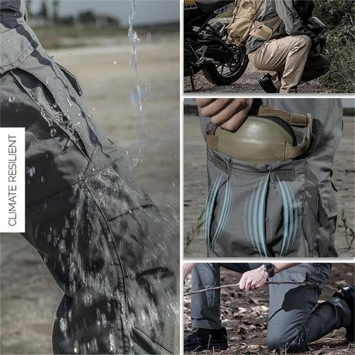Men's Tactical Trousers with Waterproof and Windproof Protection for Outdoor Use