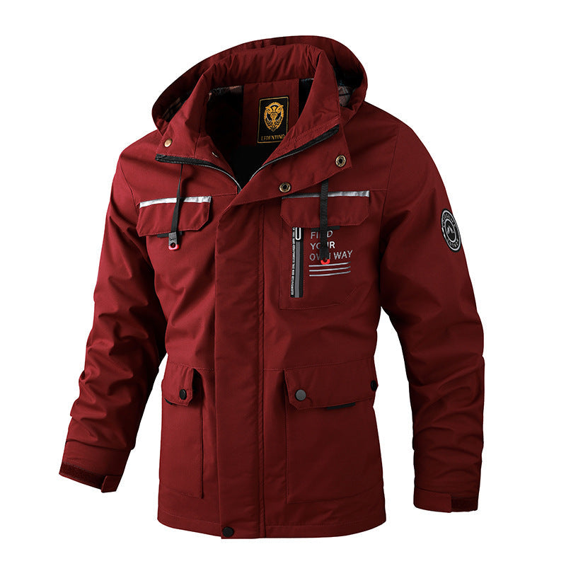 Autumn and Winter Men's Thick Warm Windproof and Waterproof Jacket