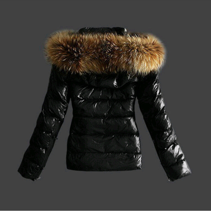 Jacket with Fur Collar - Stylish Women's Winter Jacket