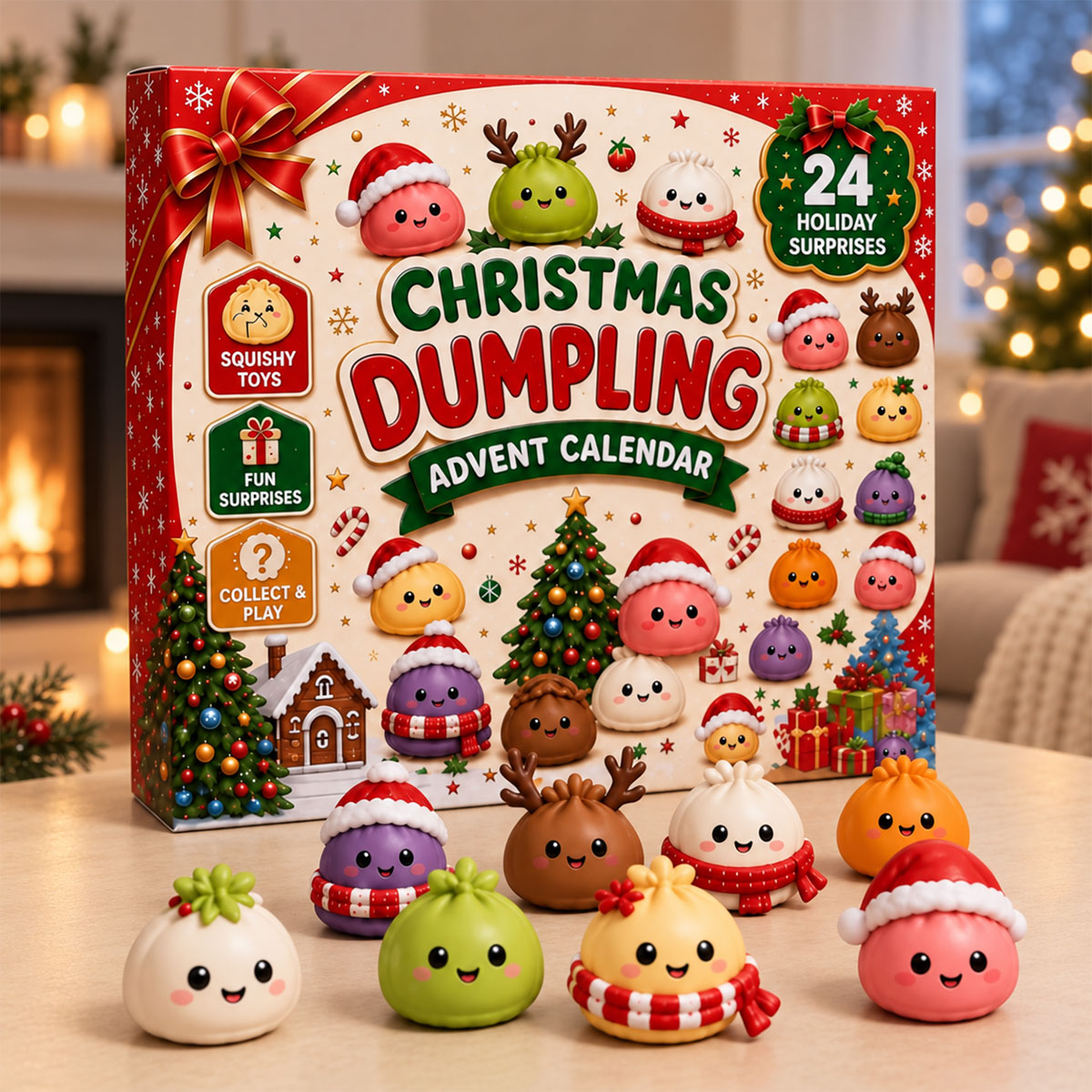 Christmas Dumpling Advent Calendar, 24-Day Countdown