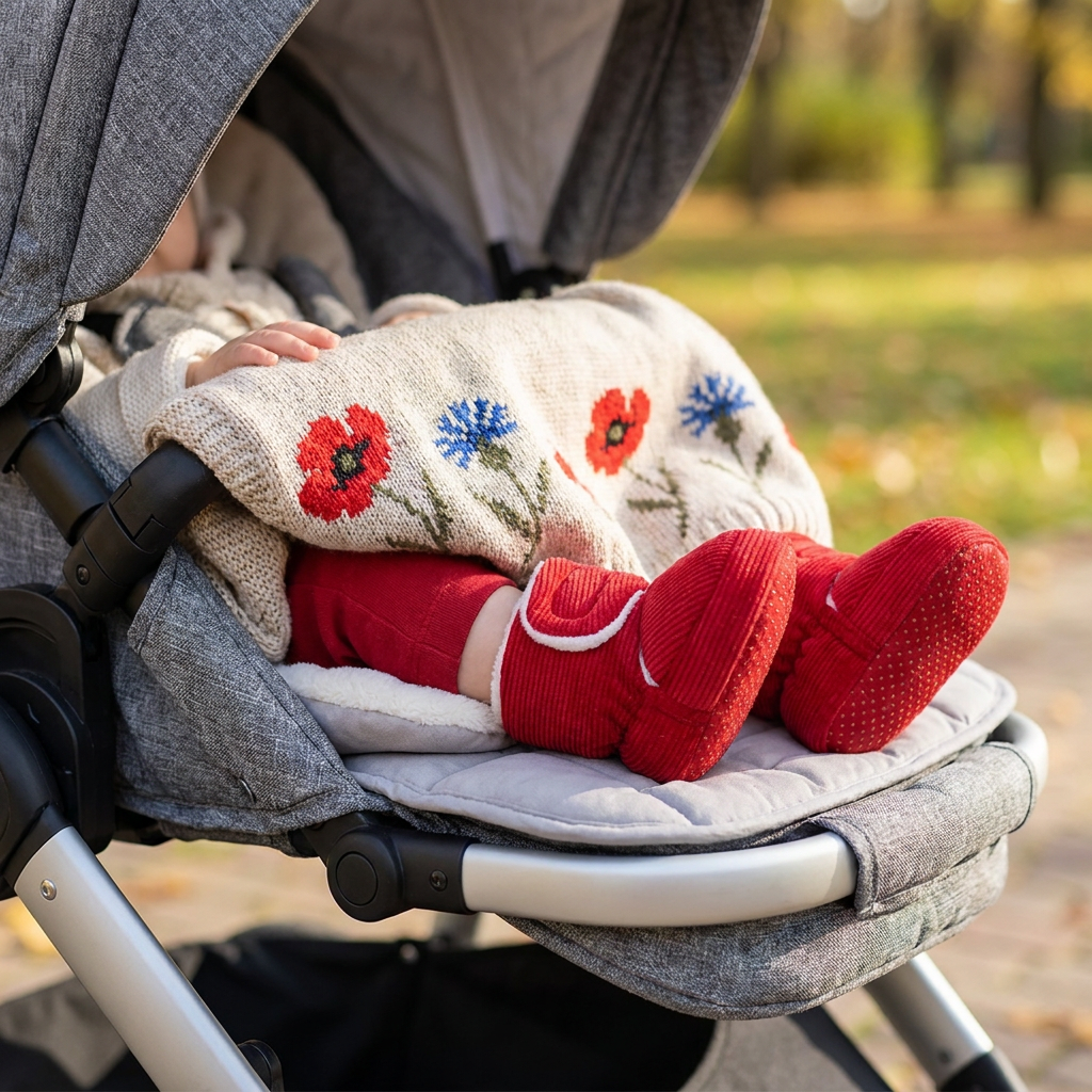 Warm and Cozy Fluffy Baby Booties with Soft, Anti-Slip Soles