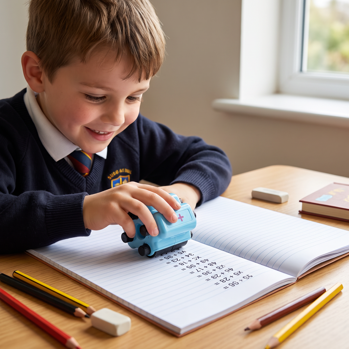 4-in-1 Math Roller Stamp β Addition, Subtraction, Multiplication & Division Practice