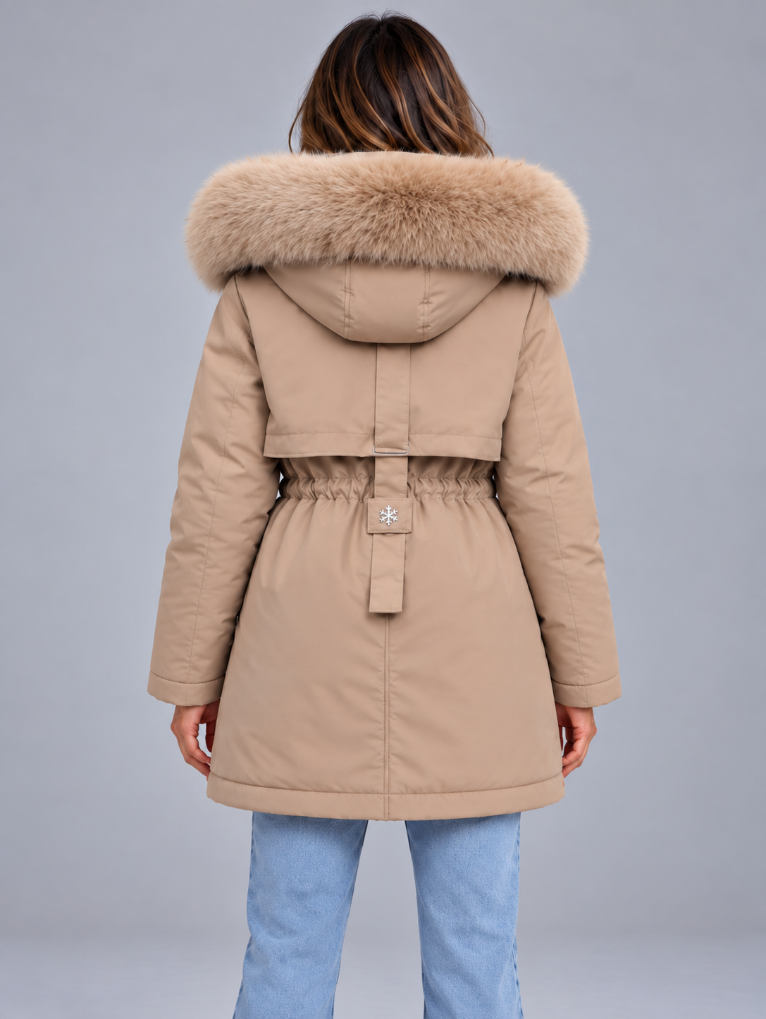 Women's Faux Fur Hooded Padded Coat