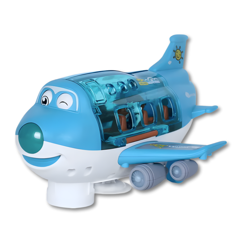 Electric Airplane with Lights, Music and Obstacle Detection