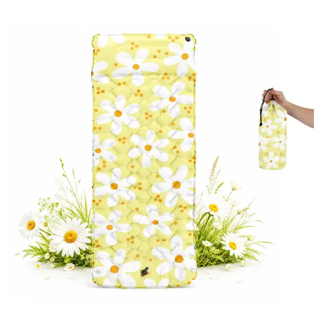 Ultralight Inflatable Sleeping Pad with Integrated Pump