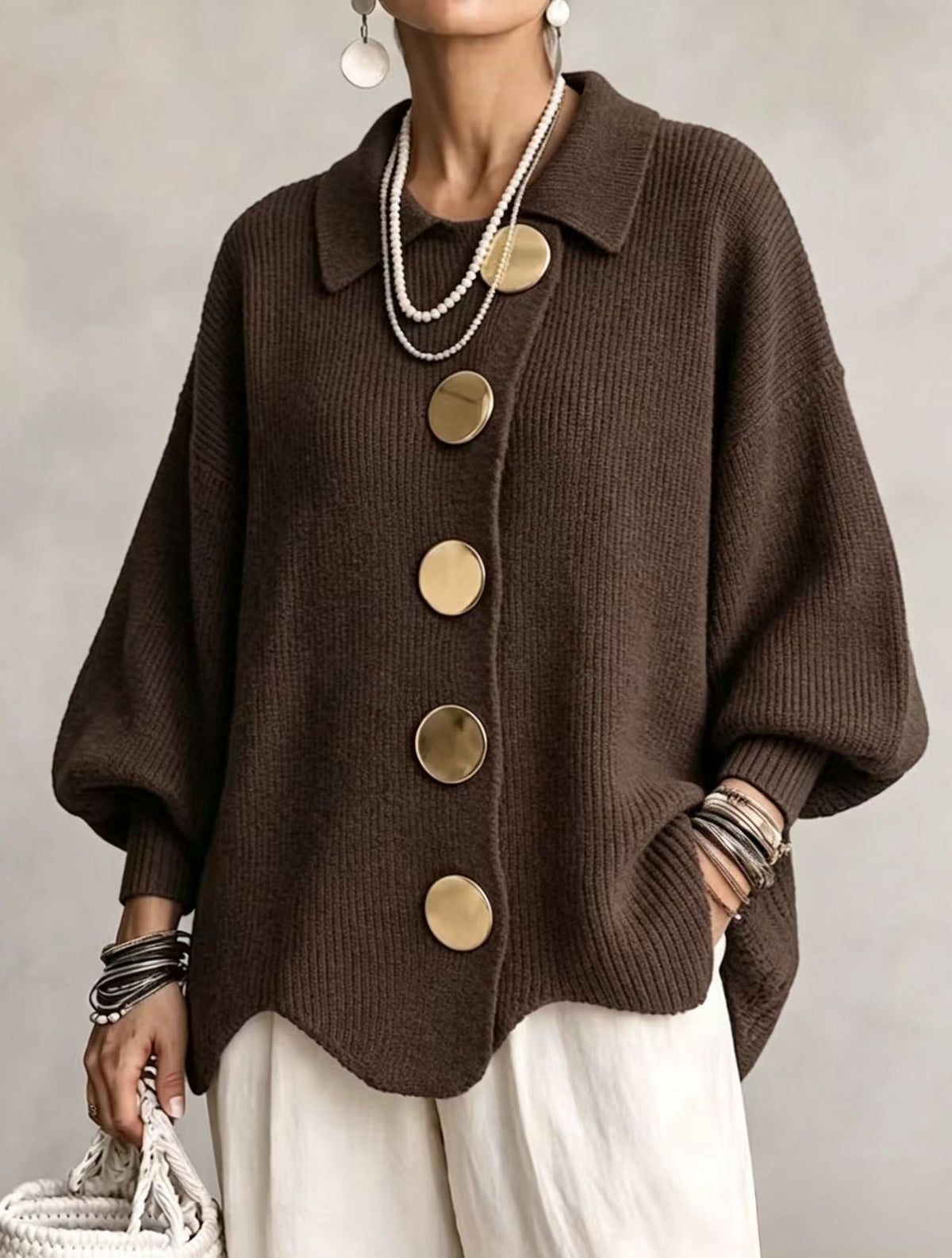 Heavyweight Oversized Cardigan
