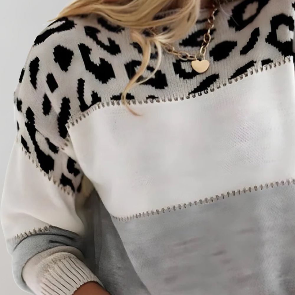 Trendy, Chic Patterned Sweater