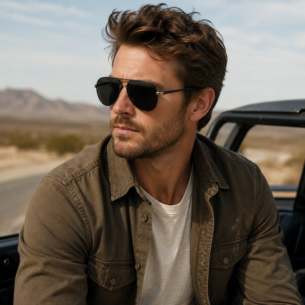 Nordspur | Avirex Polarised Aviator-Style Driving Sunglasses