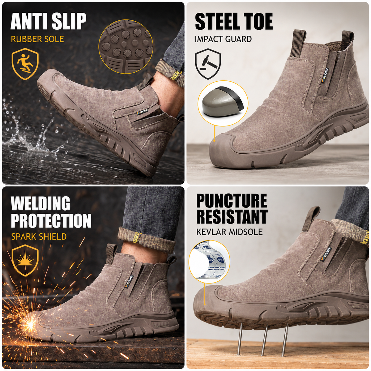 Nordspur | ForgeTread Slip On Safety Ankle Boot