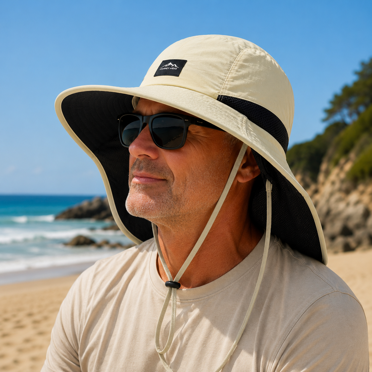 Nordspur | Brimveil Sun Protection Hat with Neck Flap | UPF 50+