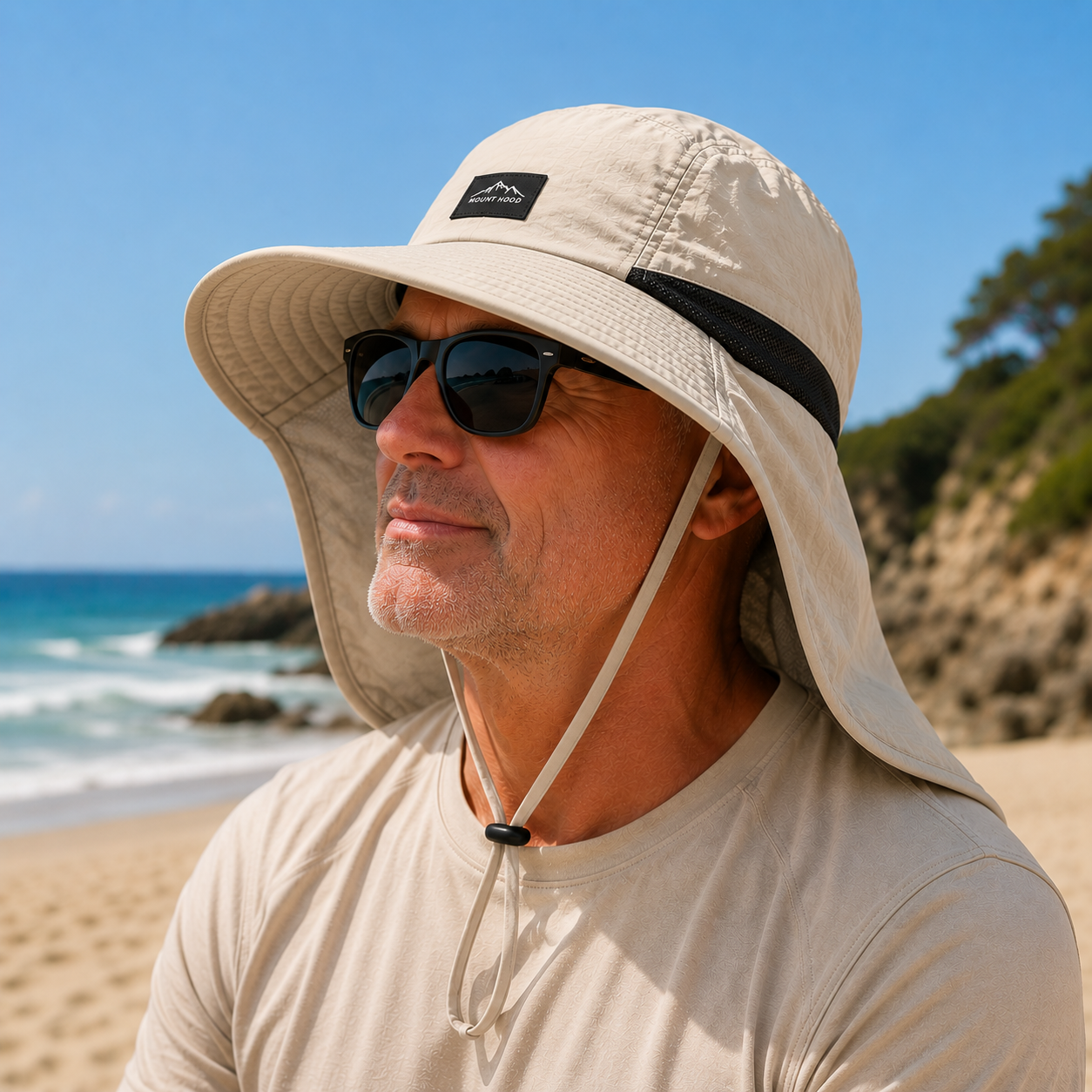Nordspur | Brimveil Sun Protection Hat with Neck Flap | UPF 50+
