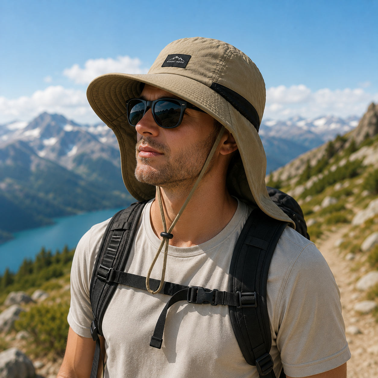 Nordspur | Brimveil Hiking Sun Hat with Neck Flap | UPF 50+