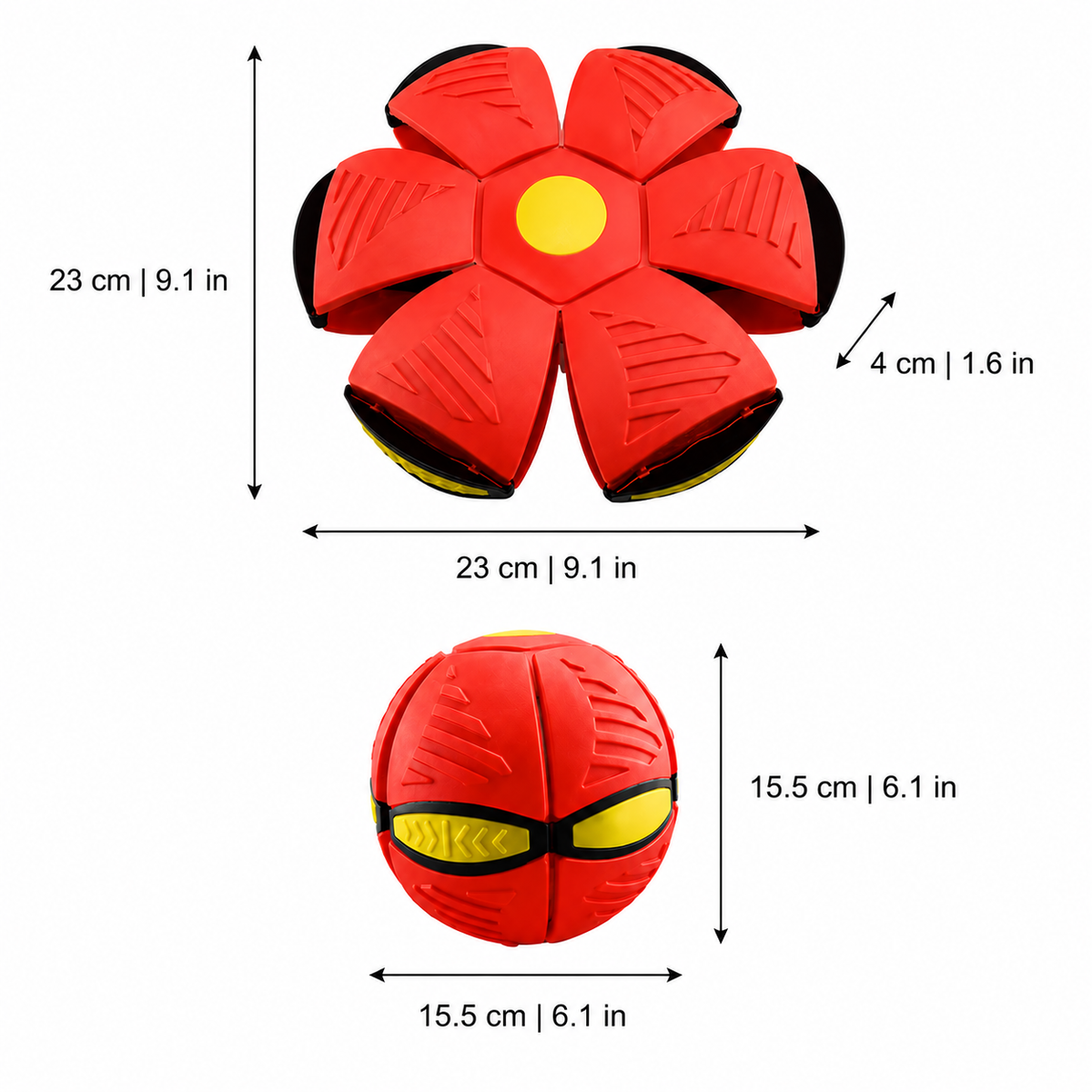 Pop-Up Flying Disc Ball for Outdoor Sports & Parties
