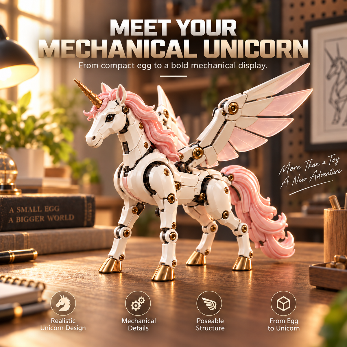 Magical Unicorn Egg – Transforming Winged Unicorn Toy for Kids