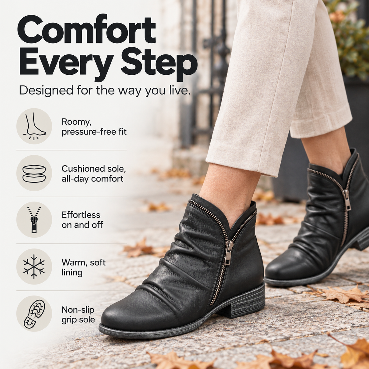 Comfy Ankle Boots