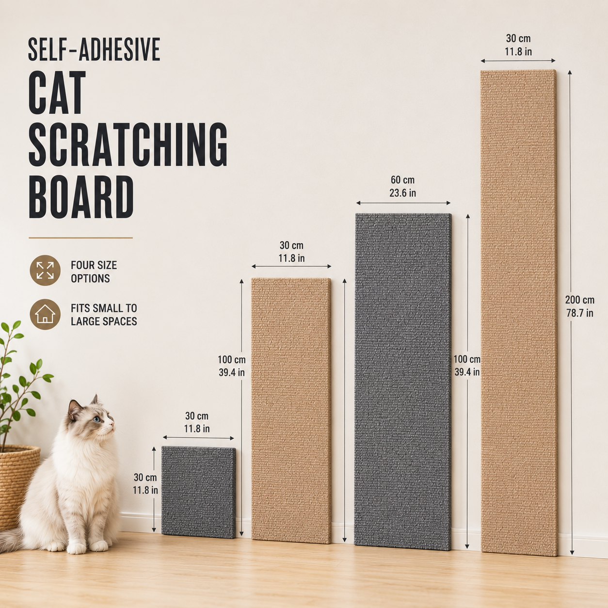 Nordspur | Scratchoria Large Vertical Wall-Mounted Scratching Board