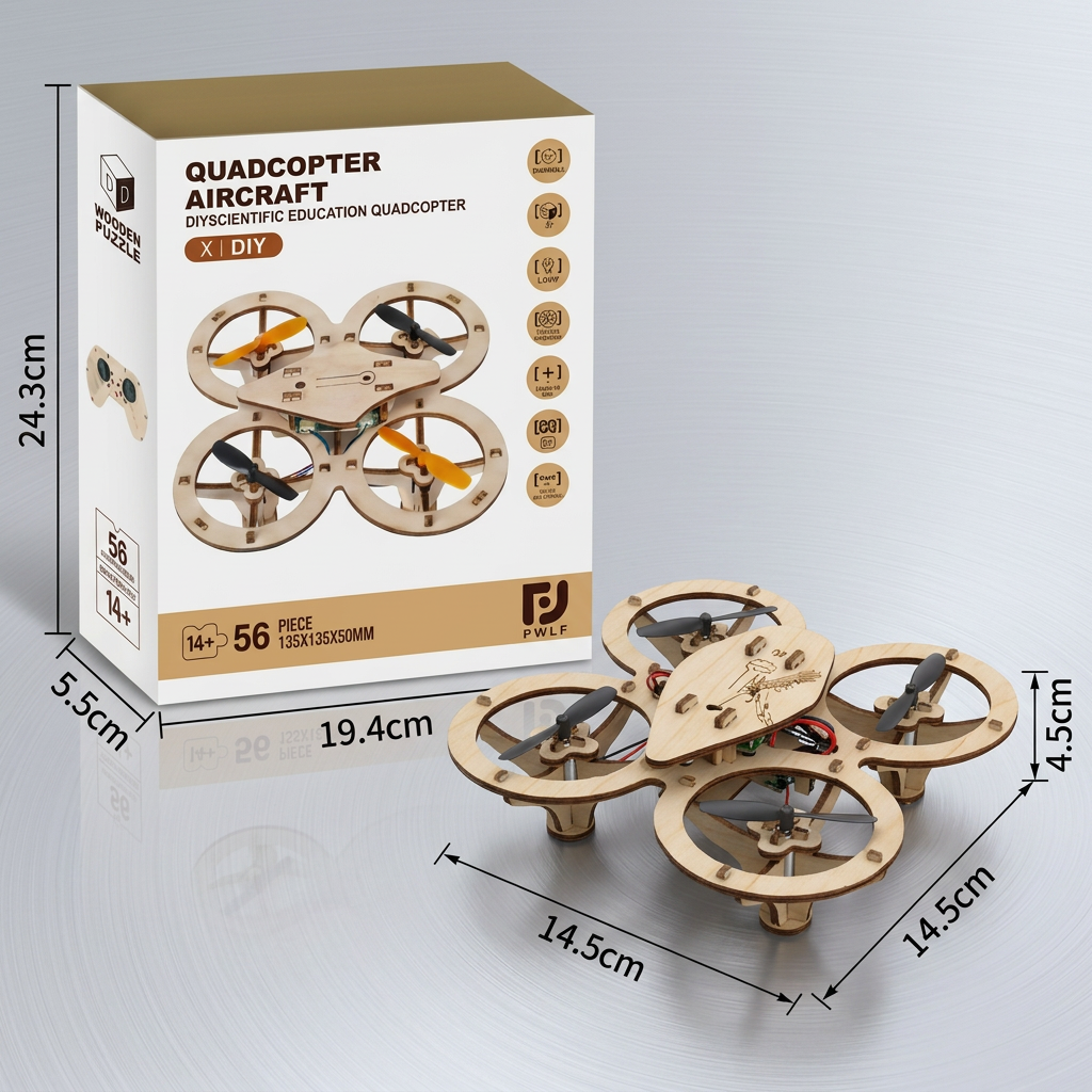 DIY Wooden RC Quadcopter Kit