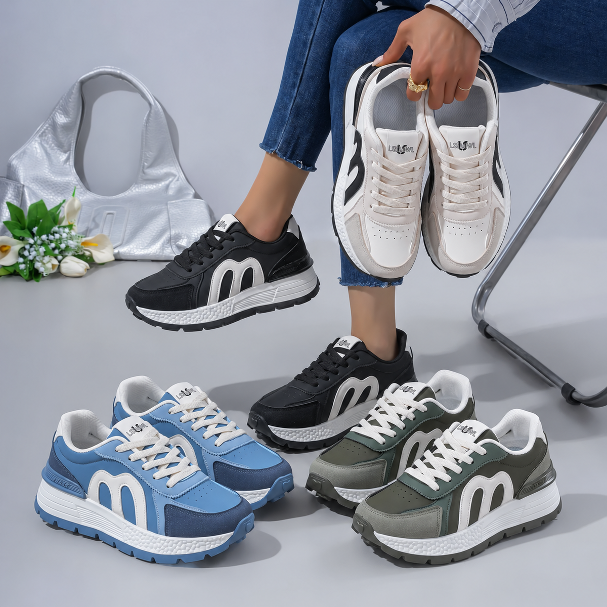 Marie Sneakers | Extra Wide, Cushioning Sneakers